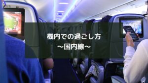機内での過ごし方～国内線～