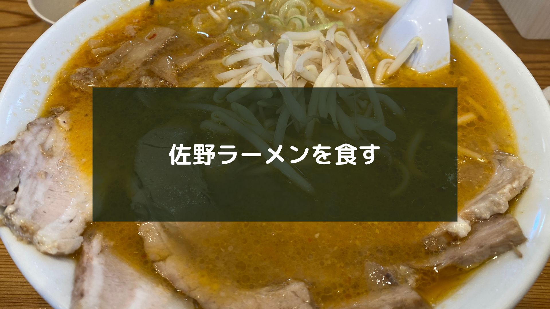 佐野ラーメンを食す